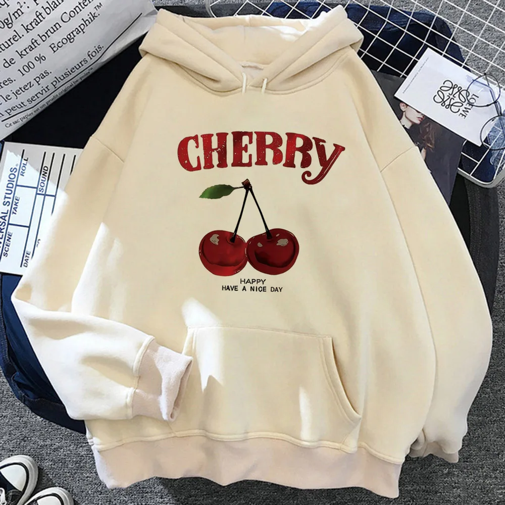 Cherry hoodie anime sweater comic youthful soft fabric girl hoddie tracksuits anime winter comic manga