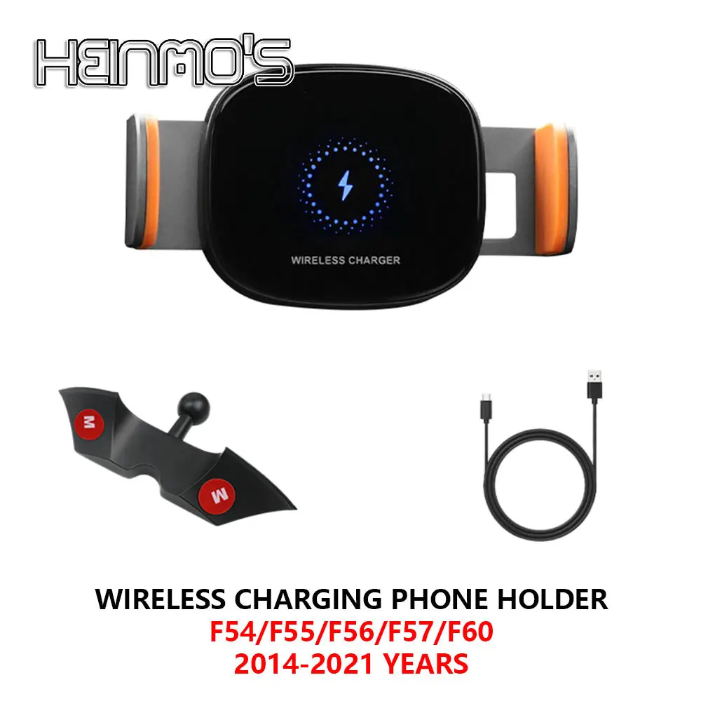 For Mini Cooper F54 F55 F56 F57 F60 countryman Car Mobile Phone Holder Wireless charging adjustable bracket 2014-2019 2020 2021