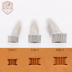 Leather Work Stamping Tool Basket Stamps: Bar X160 Stamp Tool Craft Carving Leather Craft Zhongjiang 304 Stainless streel Stamps