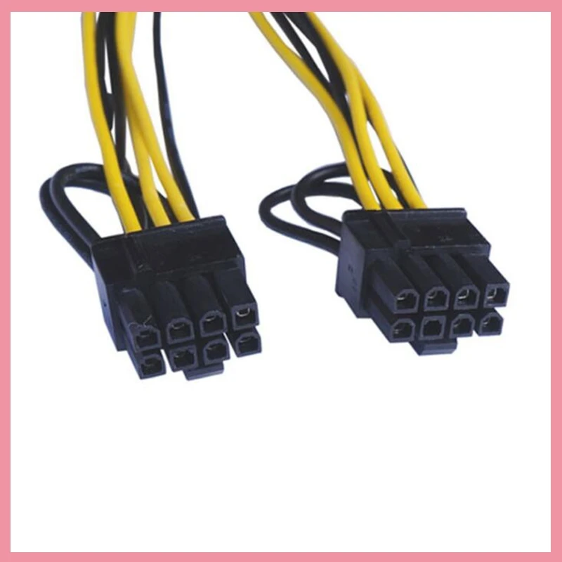 6Pin to Dual 8Pin Power Cable PCI-E 6-pin to Dual 6+2-pin (6-pin/8-pin) Power Splitter Cable Graphics Card PCIE PCI Express B6