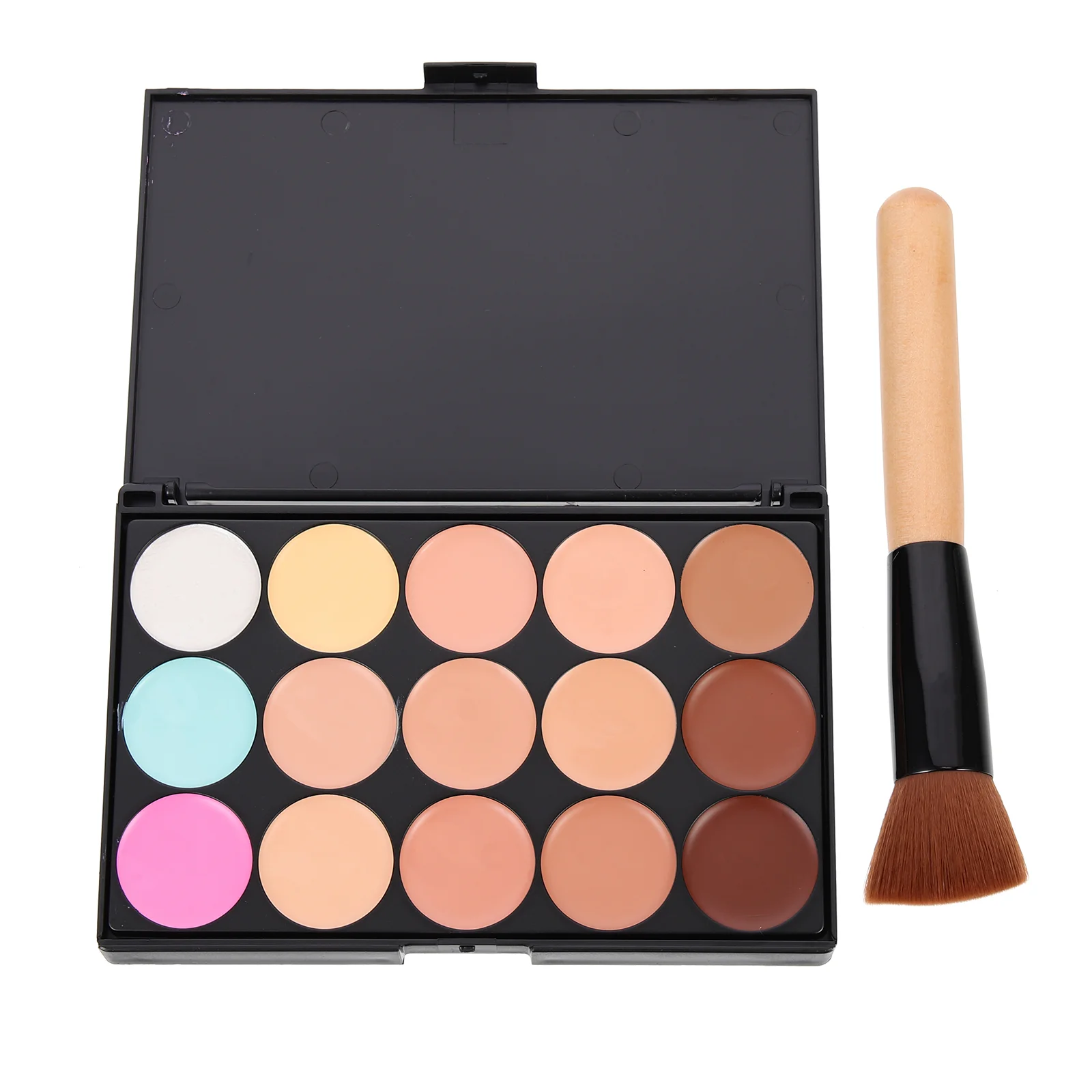 2 Pcs Makeup Tool Set Concealer Shades Waterproof Palettes Accessories Cosmetics Pallet Kit Pp Bruise Cream Girl Child