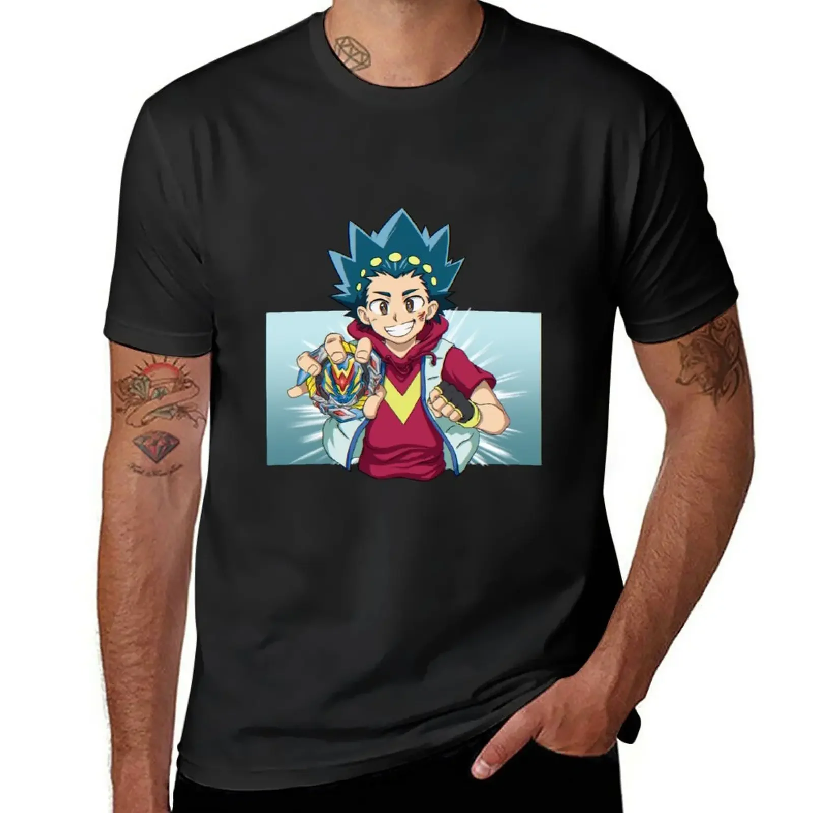 New Valt Aoi from Beyblade Burst T-Shirt custom t shirt aesthetic clothes workout shirts for men