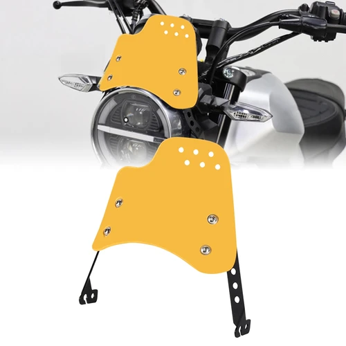 Parabrisas Universal para motocicleta, Deflector de viento, faro redondo para Husqvarna, Yamaha XSR, Royal Enfield Triumph