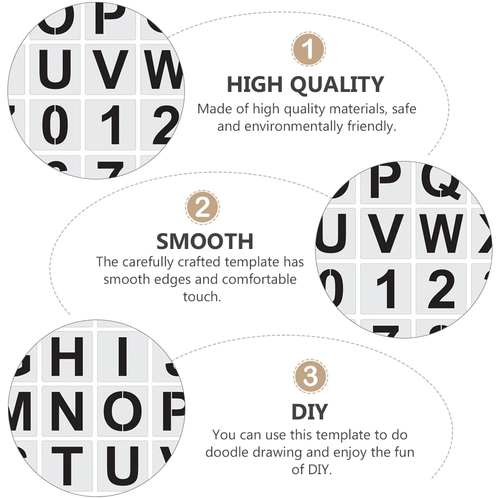 

Alphabet Stencils Templates Large Letters Numbers Alphabet Painting Mold Mold Kids DIY Wall Art Craft Decor Drawing Tools