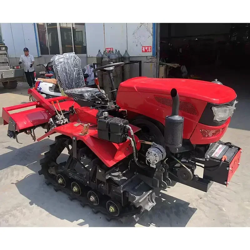Hot Selling Agricultural Tillage Machine, Track Type  Agricultural Machinery, Multifunctional Micro Tillage Machine