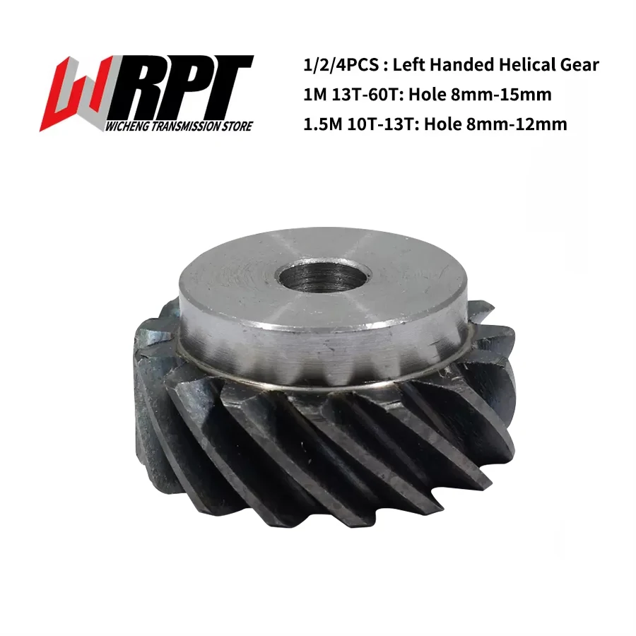 

45 Degree Left-Handed Helical Gear 1/1.5 Moudle Super Large Torque Can Replace Bevel Gear 90 Degree Transmission Pinion