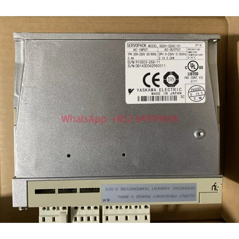 

Brand New SGDH-02AE-OY Servo Amplifier for CNC System Machinery