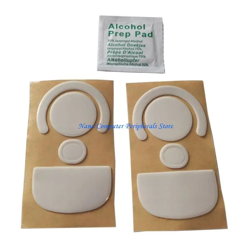 F68C, 2 juegos, alfombrilla para patines ratón 0,6mm, pegatina para los pies del ratón para G X, alfombrillas ratón