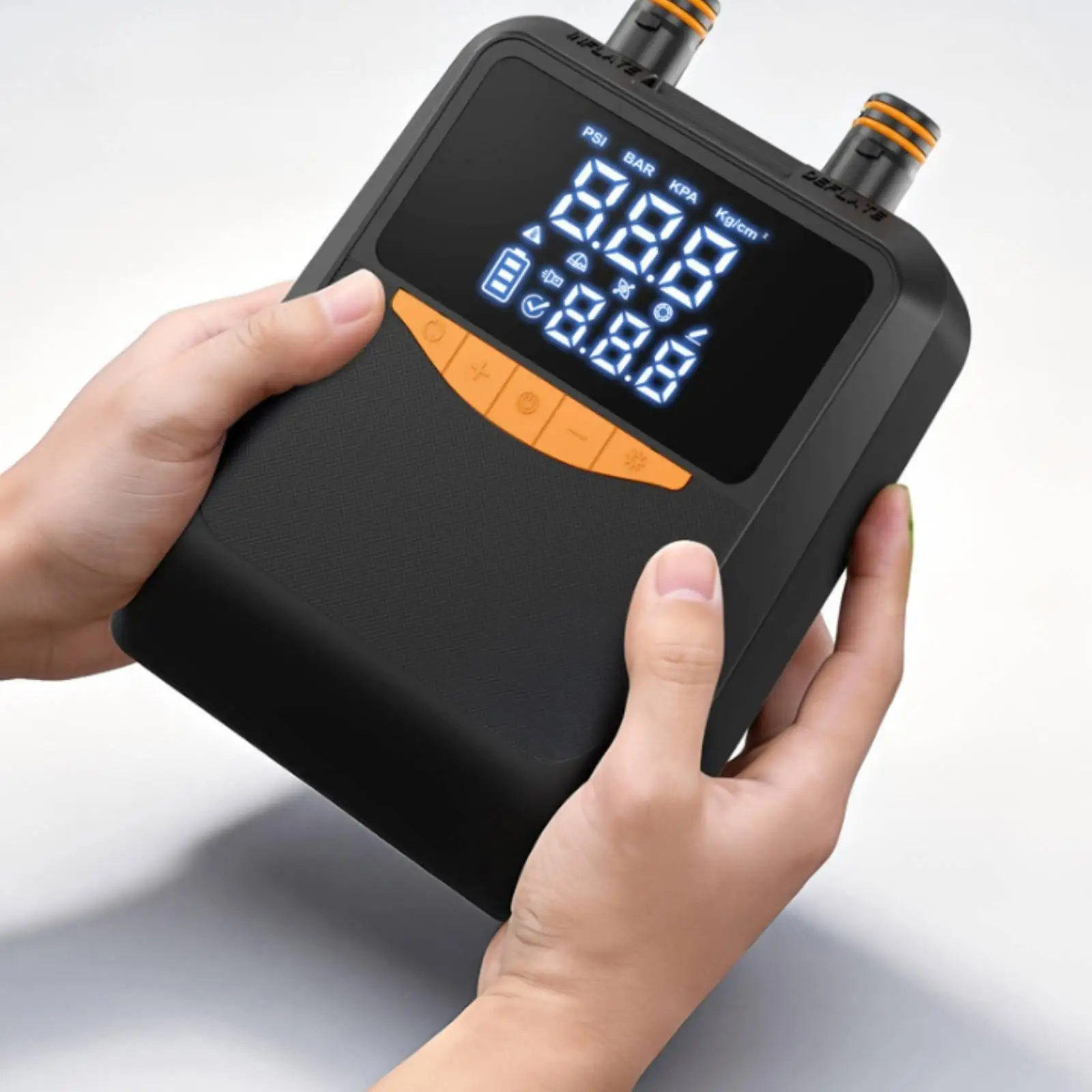 Portable Air Pump Aluminum Cordless Intelligent Digital Inflator for High Pressure Outdoor Kayaks and Tent Accessories