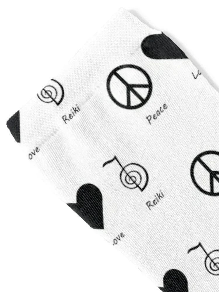 Peace Love Reiki Socks Heating sock sports stockings Men's Socks Luxury Women's