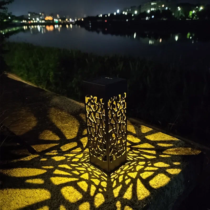 Creatieve nieuwe LED zonne-gazon uitgehold licht, buiten waterdichte binnenplaats stap camping landschap sfeer decoratie verlichting