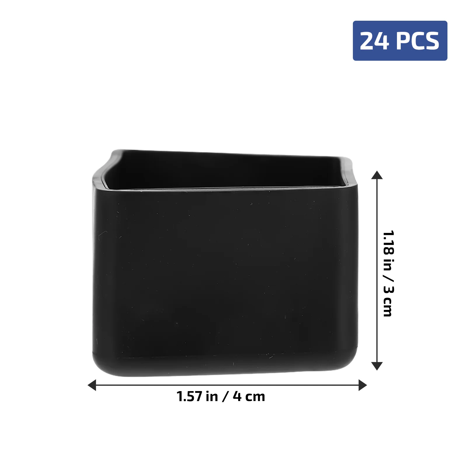 

24 Pcs Thickened Furniture Foot Mats Black Chair Leg Floor Protectors Pad Feet Chairs for Hardwood Floors Cover Pads Legs Sets