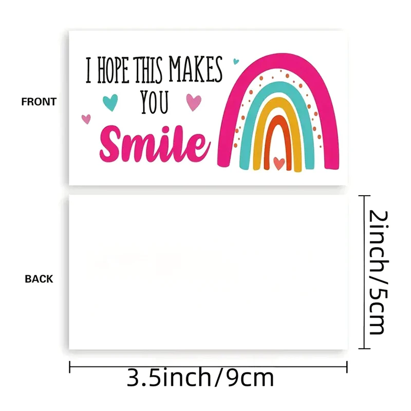 50 Sheets/pack I Hope This Makes You Smile, Thank You Cards, Shopping Greeting Cards, Buy Thank You Cards For Customers view 6