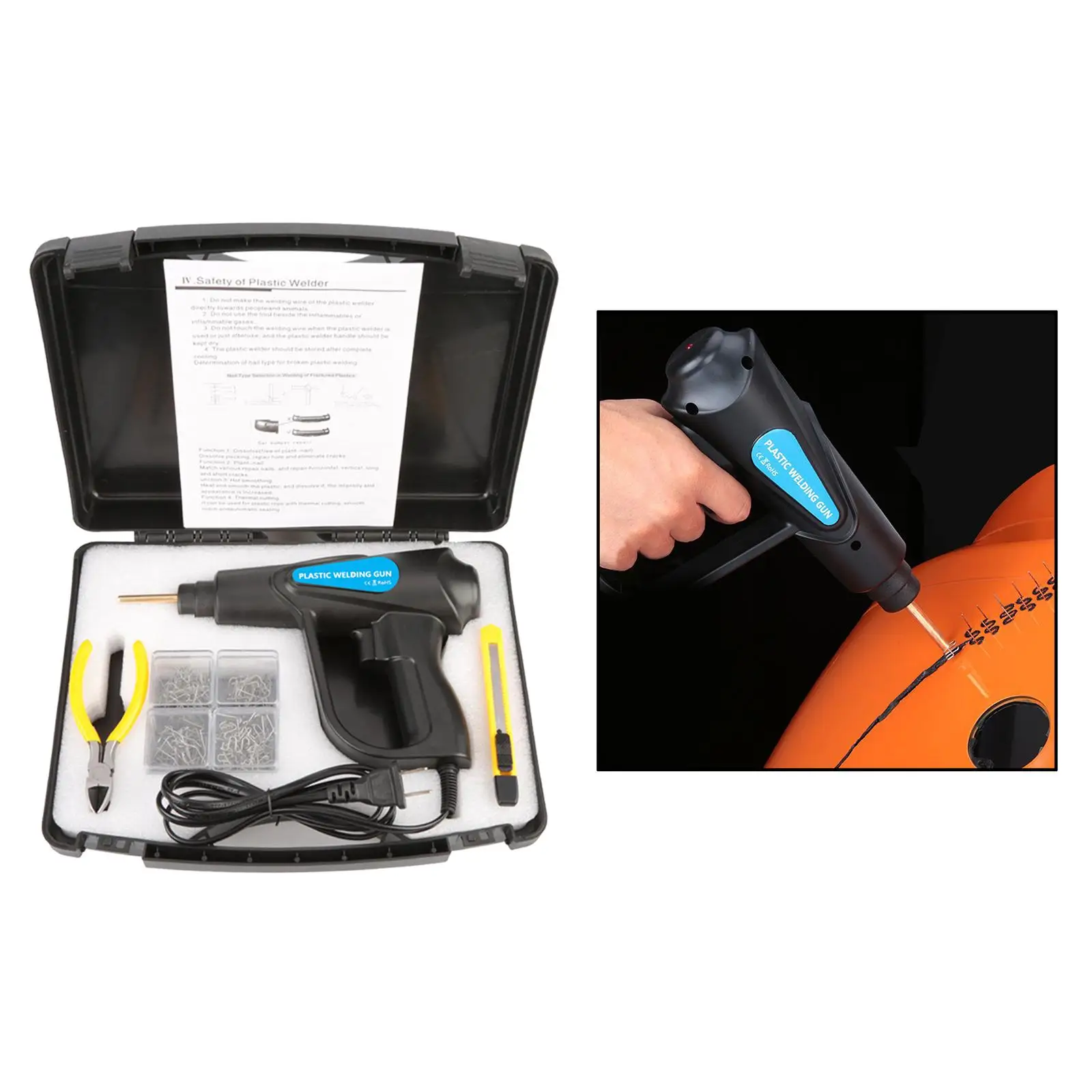 플라스틱 차고 도구 핫 스테이플러 PVC 110V 미국 플러그 수리 기계 자동차 범퍼 수리 핫 스테이플러