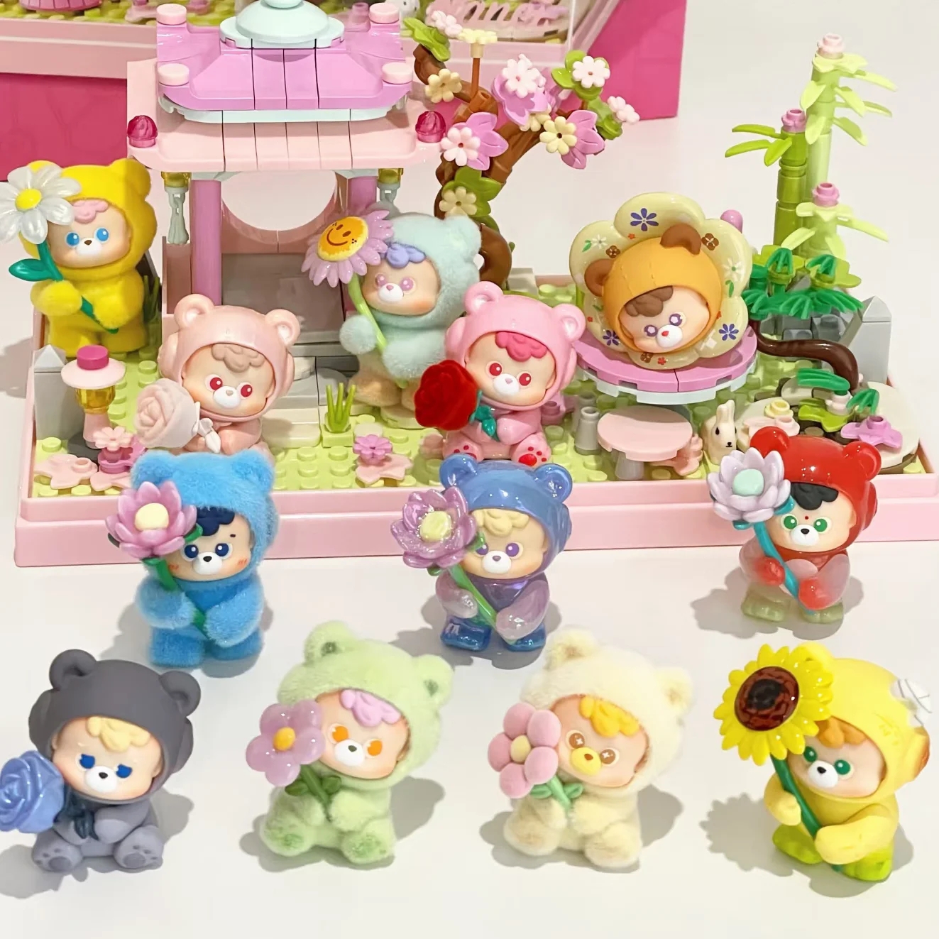

In Stock Blind Box Mystery Box Mini Figure Diudiu Baby Flora Bloom Series Cute Flocked Pvc Collectible Desk Decor