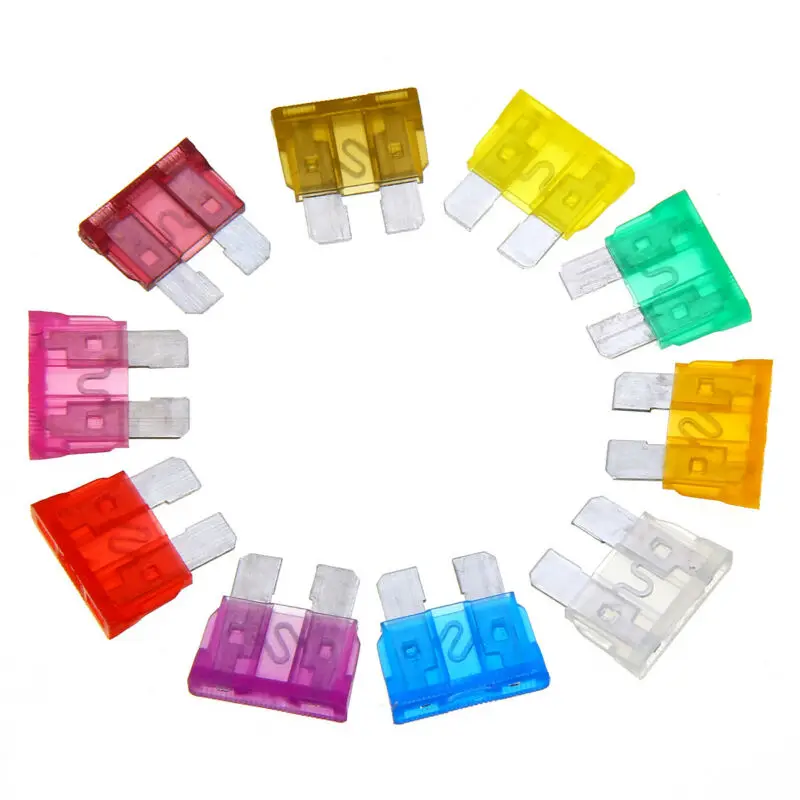 

80pcs Car Fuses Assorted Set Standard Blade 12V 3A~40A Transparent Housing Protect Your Equipment with Puller Kit