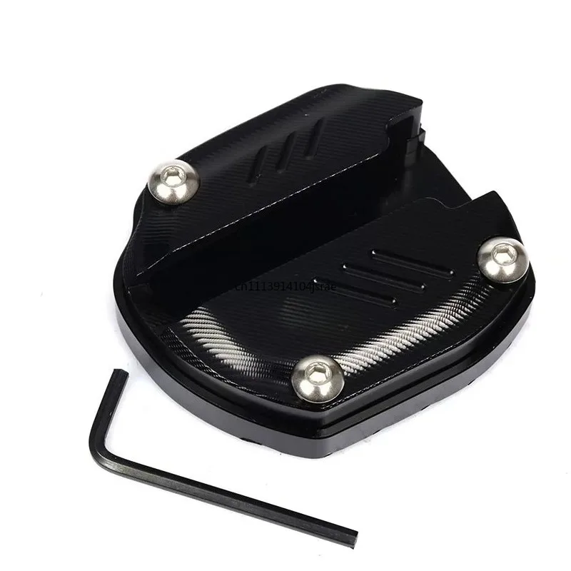 Side Stand Enlarger Pad for Motorcycle 500RR, Adjustable Height Kickstand Base Bracket Height‑Raised Parking Support Accessory
