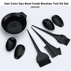 Hair Color Dye Bowl Comb Brushes Tool Brush Comb Earcap Dyeing Accessories Kit Set Tint Hairdressing Brush DIY Hair Styling Tool