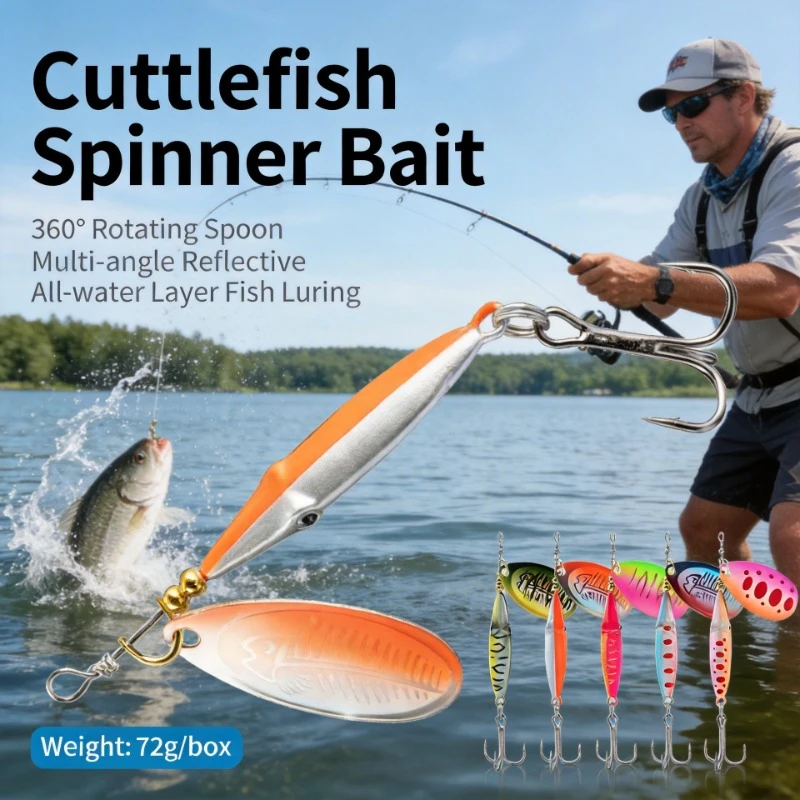 Bionic Hand Spinner Spoon Metal Jig For Topmouth Culter Bass Freshwater Saltwater Lure