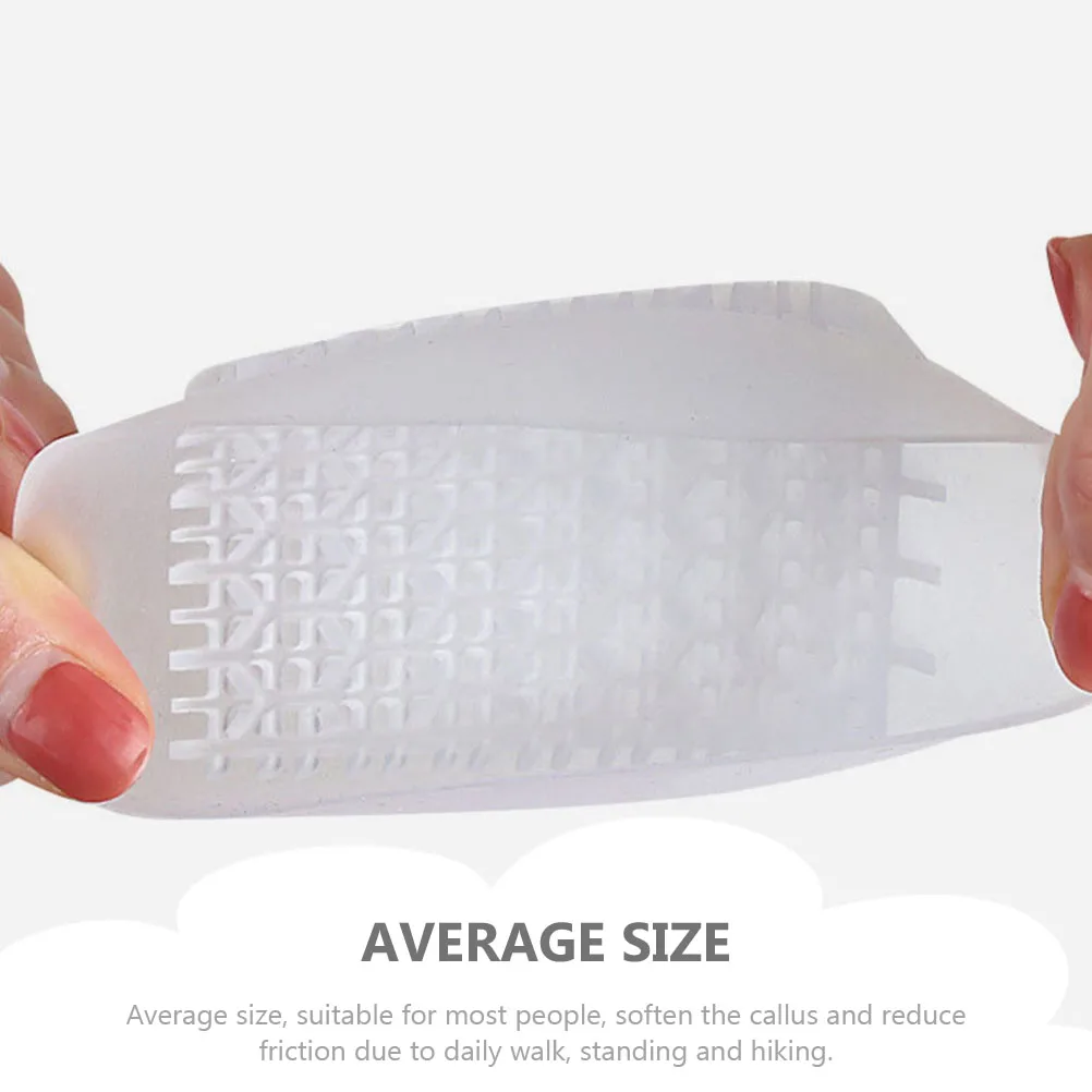 

Sports Heel Pads Shock Absorbing Transparent Insoles for Men Shoes Heel Cushion Inserts U Shaped Mats Silicone Foot Care Tools