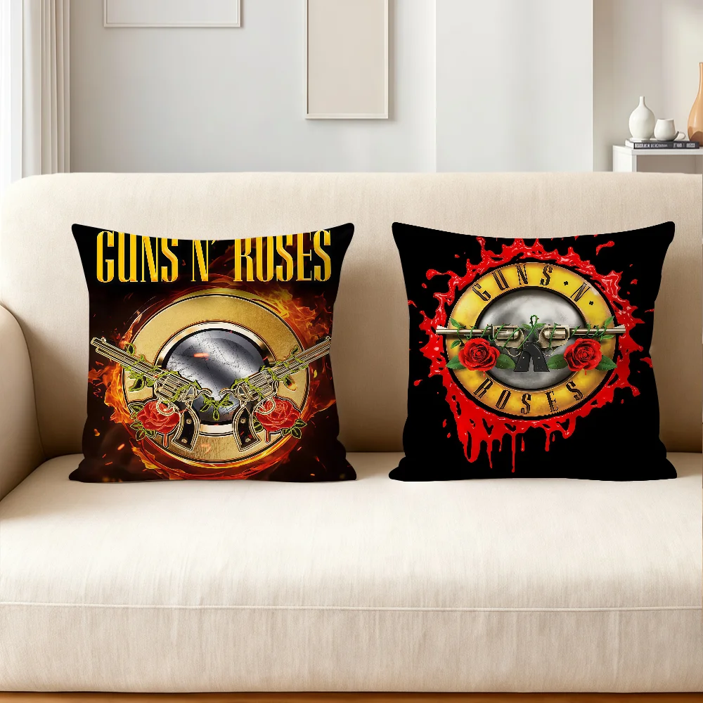 Band-GUN GS N-N R-ROSES cushion cover Anti-dustmite Sofa Cushion Decorative Office Cover Lounge Area Indoor & Outdoor Use