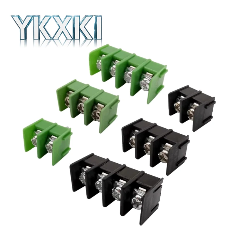 10pcs KF7.62 2P 3P 4Pin Can be Spliced Screw Terminal 7.62mm Pitch PCB Pluggable Terminal Block Connectors Connector Black Green