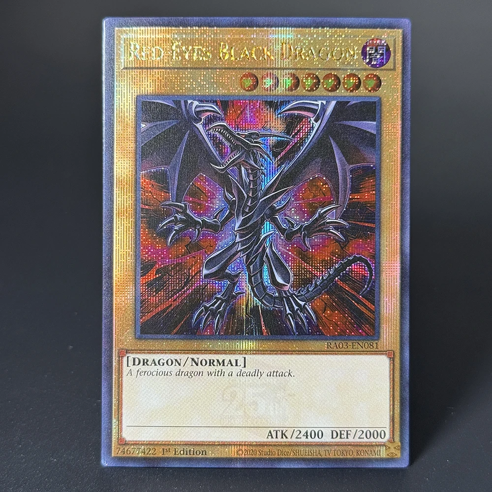 بطاقات YuGiOh المعدنية - QCScR ربع القرن Bonanza Secret Rare Red-Eyes Black Dragon Summoned Skull Sky Striker Mobilize - الربط!