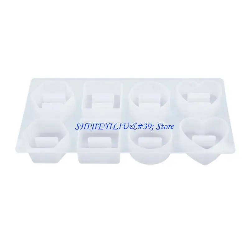 

E21F Ring Holder Silicone Moulds Geometrical-Shape Ring Display Resin Mold for DIY Craft Ring Stand Epoxy Casting Mold Craft