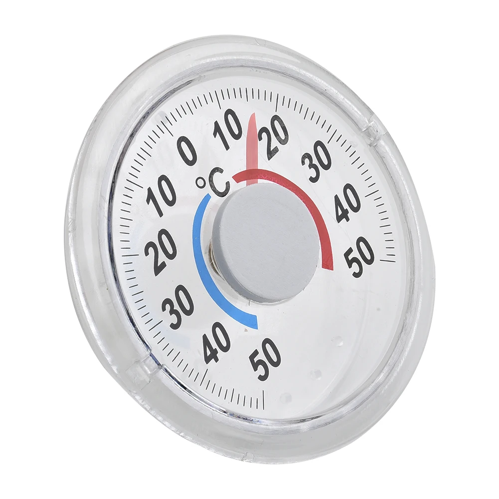 Circular Thermometer For Window Greenhouse High Accuracy Indoor And Outdoor Measuring Metal Pointer Plastic Round