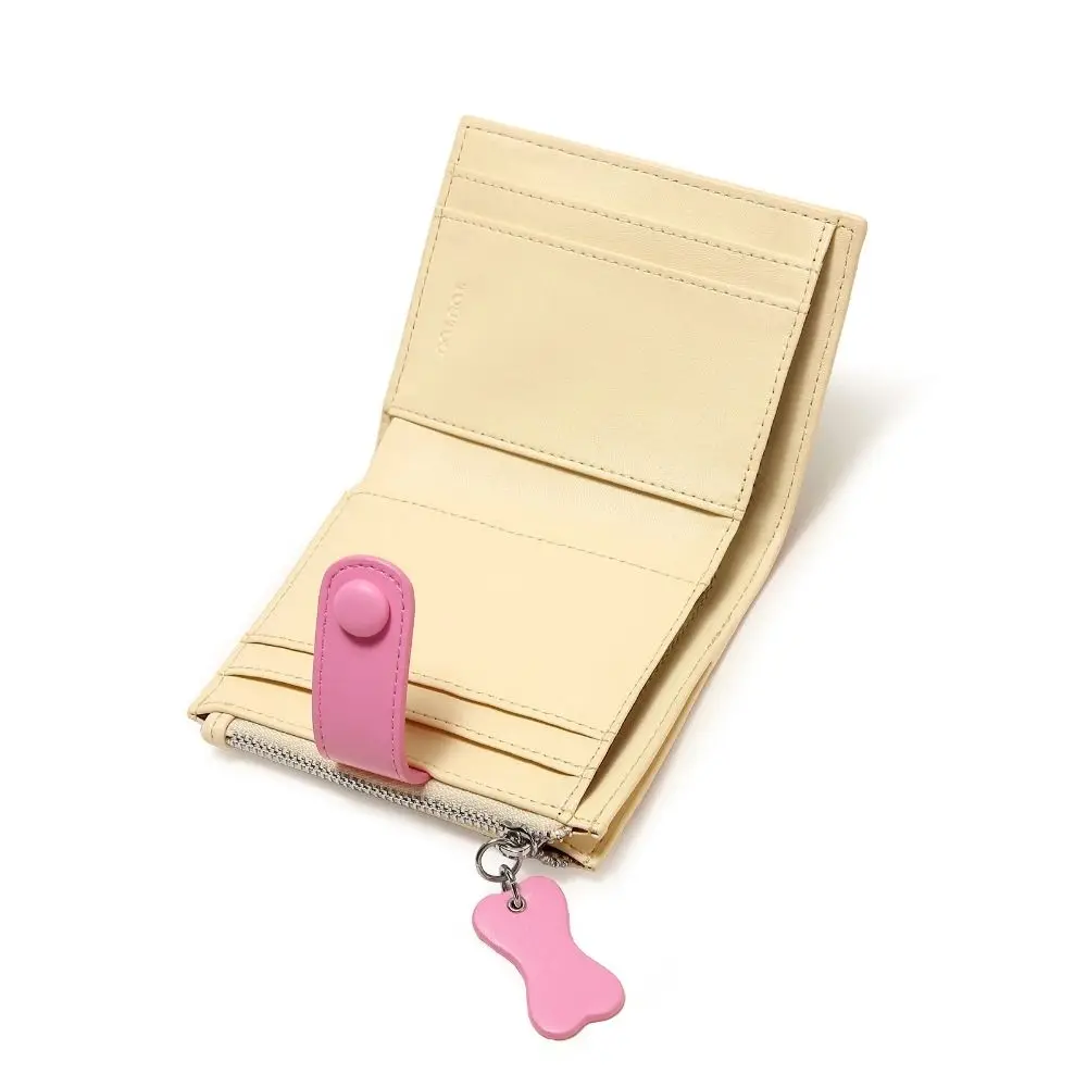 Cute Dopamine Color Dachshund Embroidery Coin Purse Pouch Card Bag Cartoon Pu Wallet Korean Style Ins Small Item Bag Outdoor