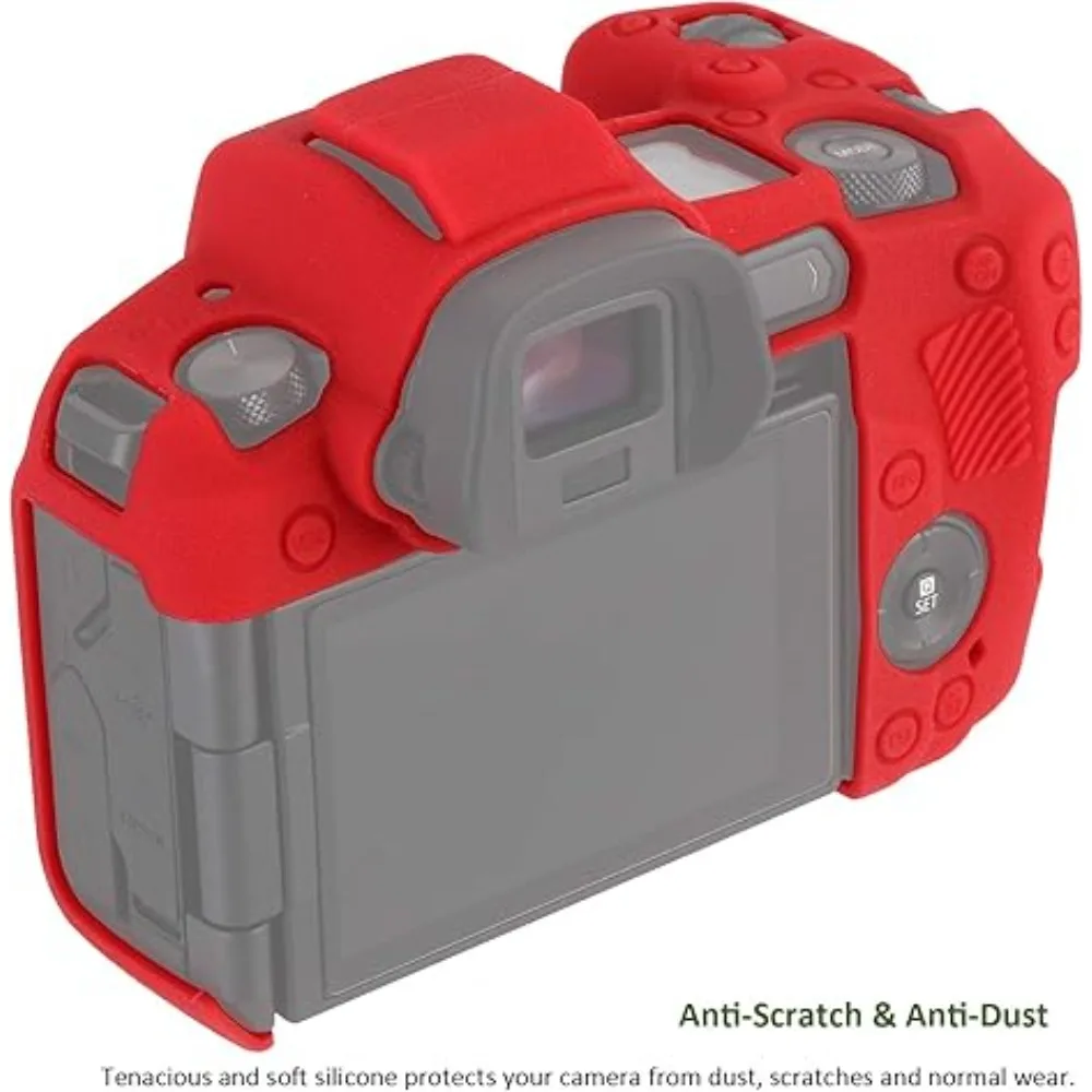 

High Quality camera bag ，For Canon EOS R Protective cover Silicone Case camera bag + free tempered film