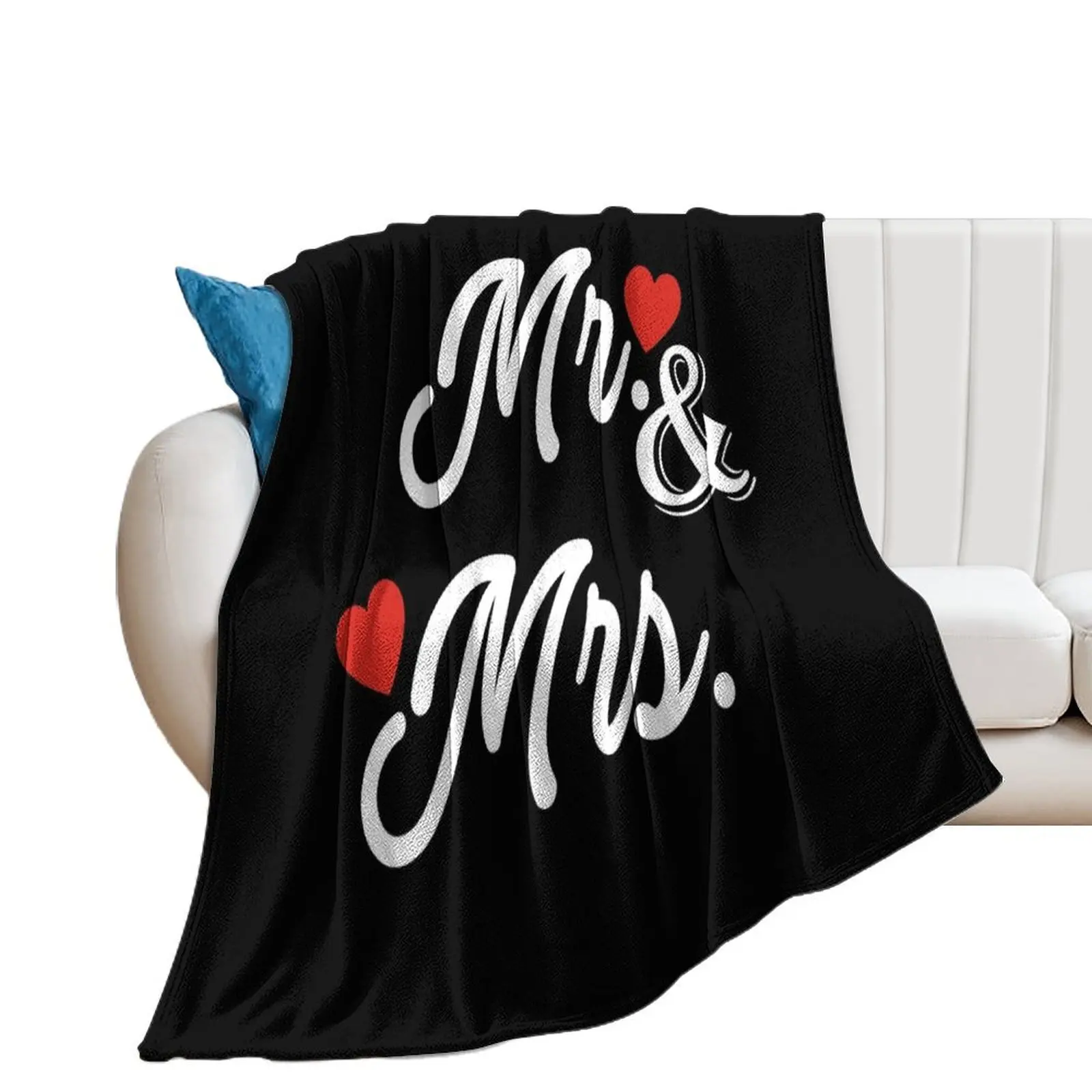 

Mr & Mrs Throw Blanket Single Thins Decoratives Sofa Blankets