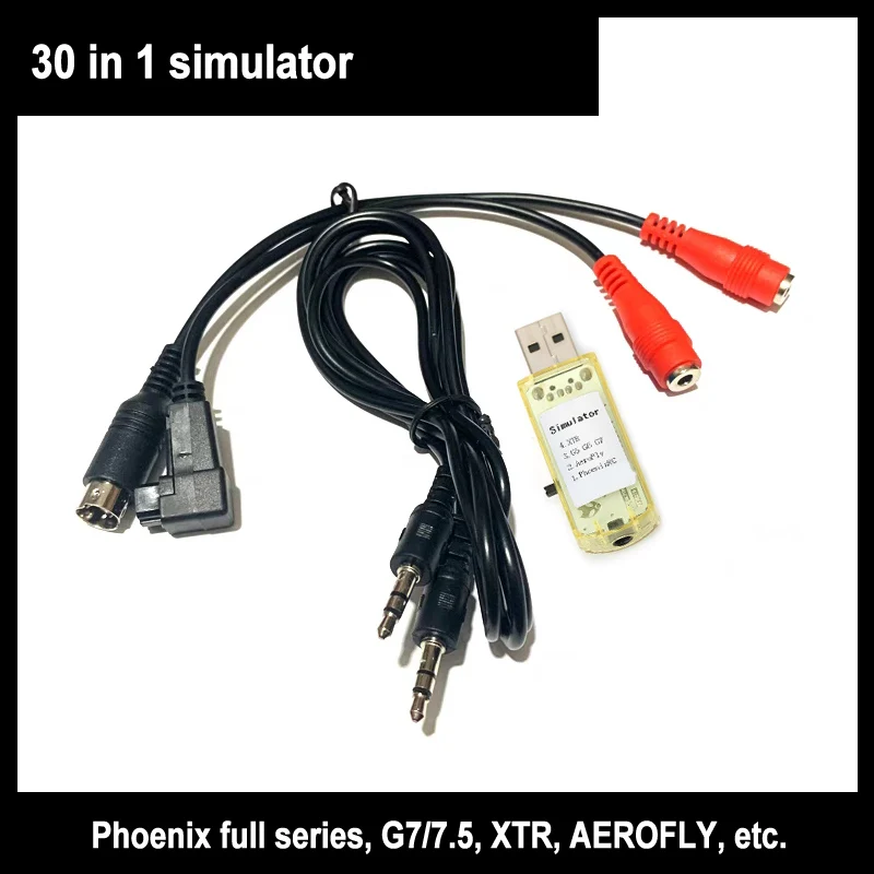 Simulateur de vol avec directions pour G7 Phoenix, 30 en 1, RC, USB, 5.0, Aerofly, Vrc, Fpv, Racing Drone, Quadcopter