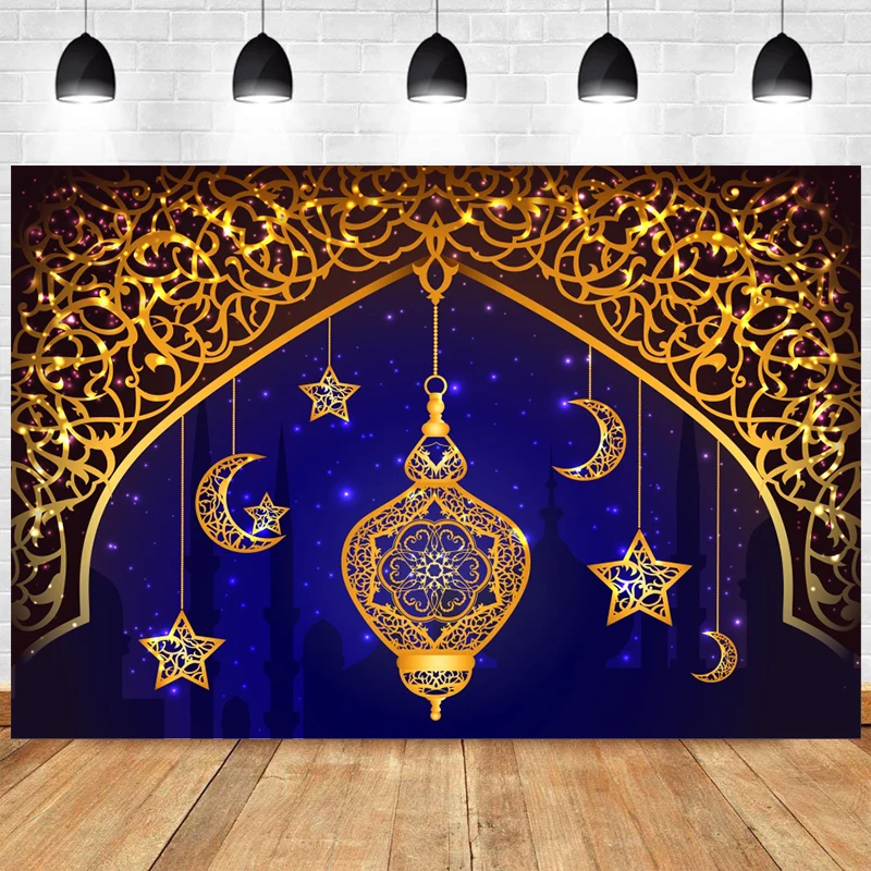 Aladdin Jasmin Photo Backdrop Curtain Gold Mosque Happy Birthday Party Princess Vaiana Decoration Photography Backgrounds Banner