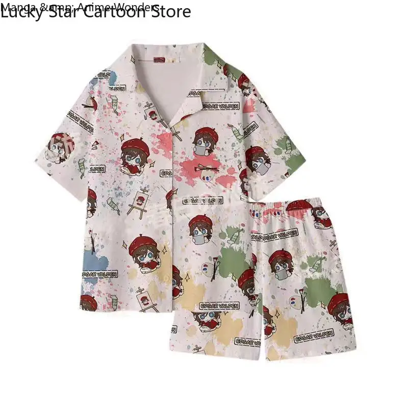 Halloween  Identity V Cosplay Painter Cheerleader Acrobat Women Men Summer Short Sleeved Shorts Pajamas Home Clothes Costumes