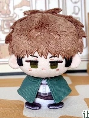 12cm vendedores quentes erwin smith bonito algodão plushies anime pelúcia figura pingente mochila chaveiro coleção presentes de natal