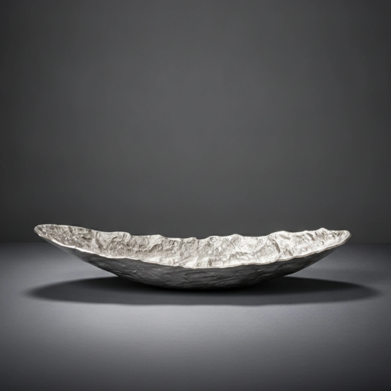 Oval Serving Tray Textured Oval Tray Serveware Shallow Elegant for Coffee Table, Entryway Console