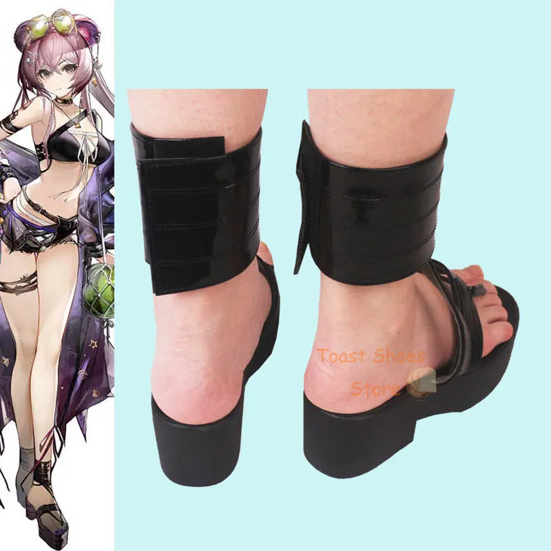 Arknights Lin maiô Cosplay Tênis, Comic Anime Game para Con Halloween, Fantasia Cosplay, Sapatos Prop, Estilo Sexy