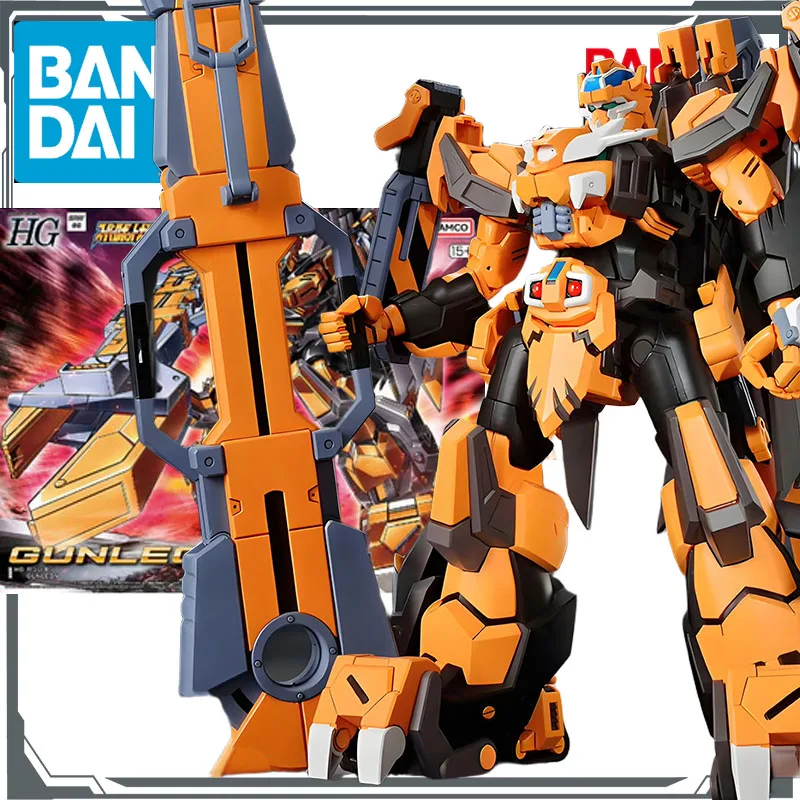 Bandai Original MODEL KIT GUNDAM HG WEIßRITTER&GUNLEON Anime Action Figure Assembly Model Toys  Model Gifts for Boys