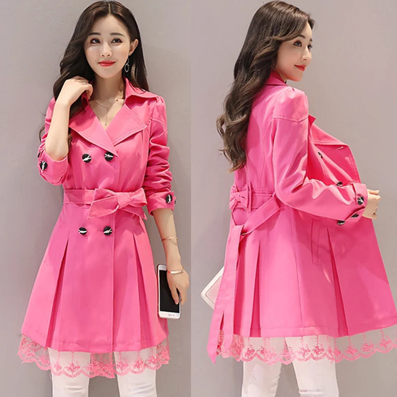

2025 New Fashionable Temperament Autumn Women Short Trench Coat Button Waist Petite Versatile Girl Novel Jacket