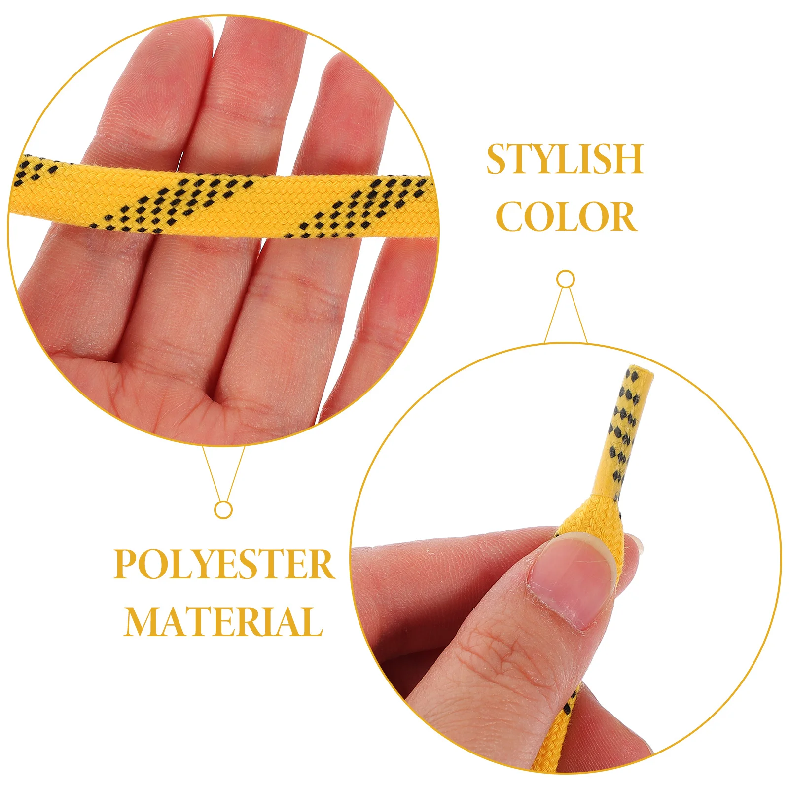 

Ice Hockey Laces Flat Polyester Shoelaces For Hockey Skates Roller Skates Ice Skating Wear-Resistant Durable Sports Shoe