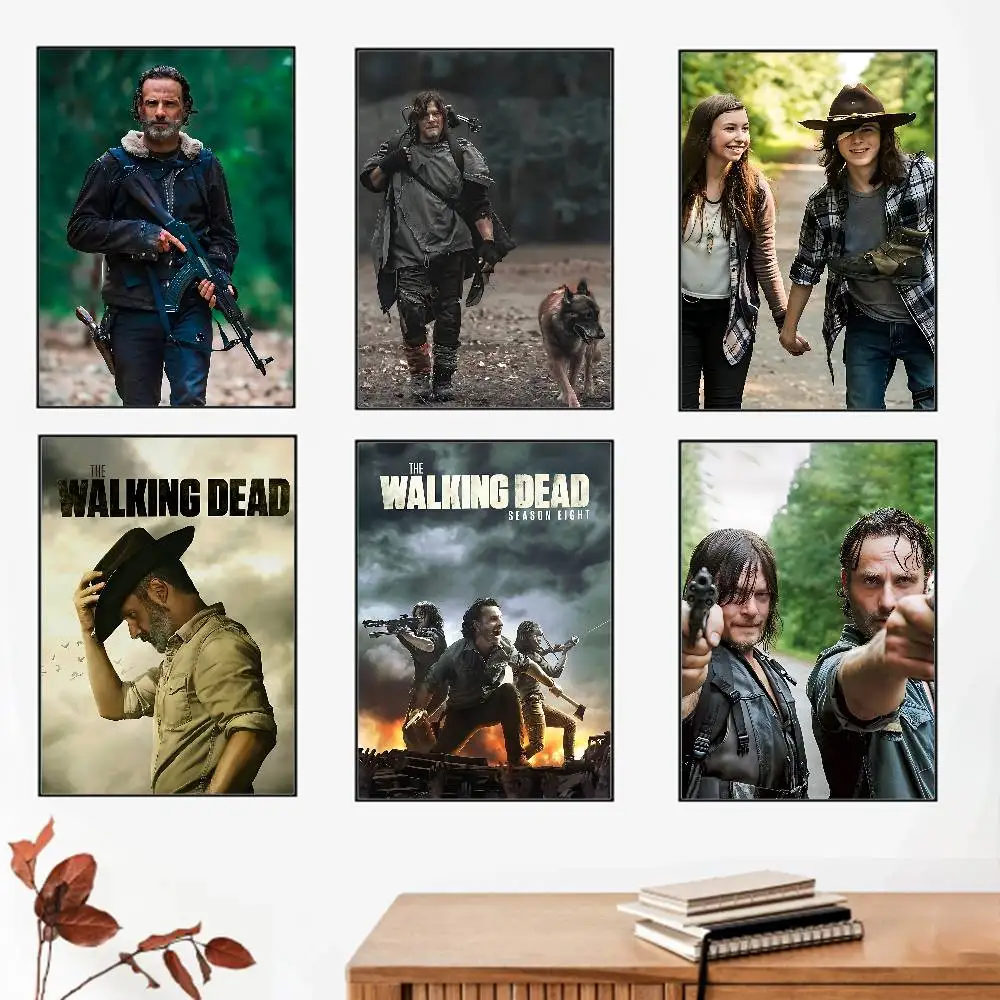 Cool T-The Walking Dead Poster Canvas Paintings Posters & Prints Home Bedroom Living Room Decor