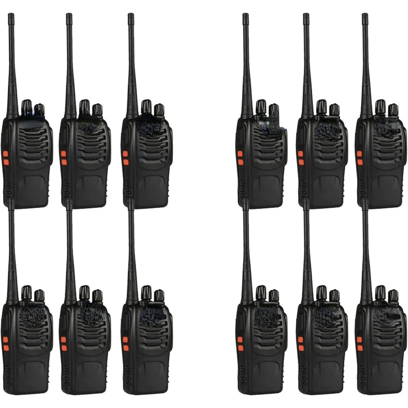 

Bf-888S Walkie Talkies for Adults Long Range Handheld Two-Way Radios Rechargeable with Earpiece Mic,16 Channel Walky