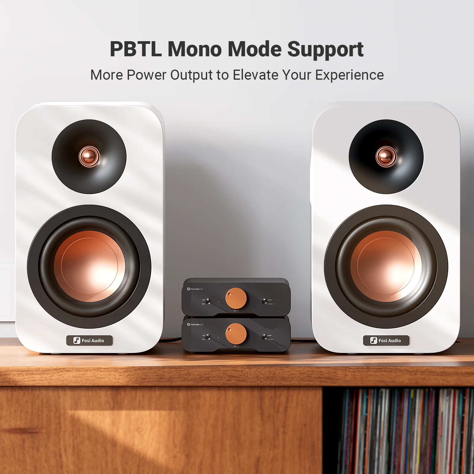 مضخم طاقة ستيريو Fosi Audio ZA3 TPA3255 فئة D HiFi Audio Amp لمكبر صوت رف الكتب السلبي مع مدخل XLR/RCA/متوازن #4