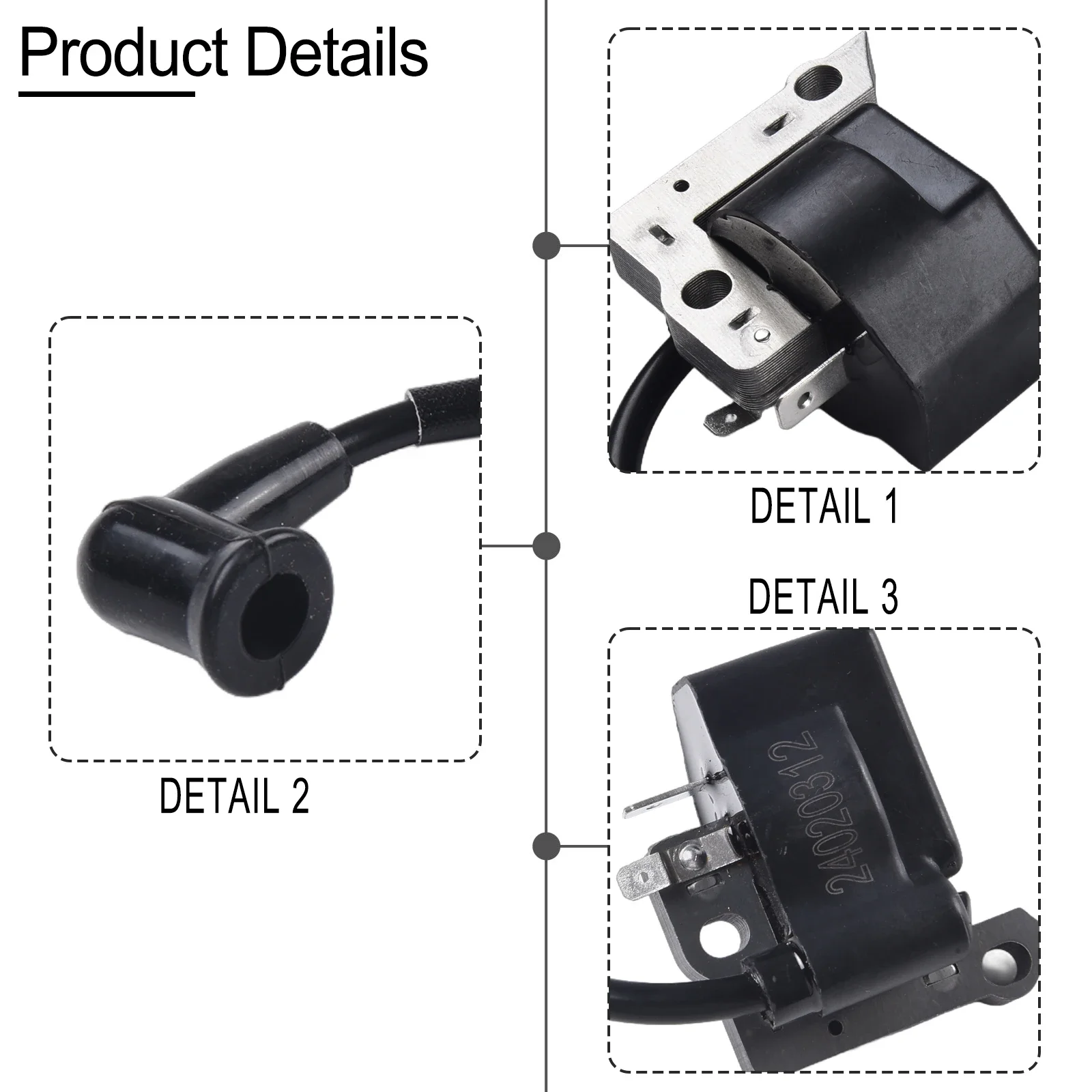 

1pc Ignition Coil Garden Power Tools Accessories Lawn Mower Replacement Parts For FS 38 2MIX FS 55 2MIX Brushcutter