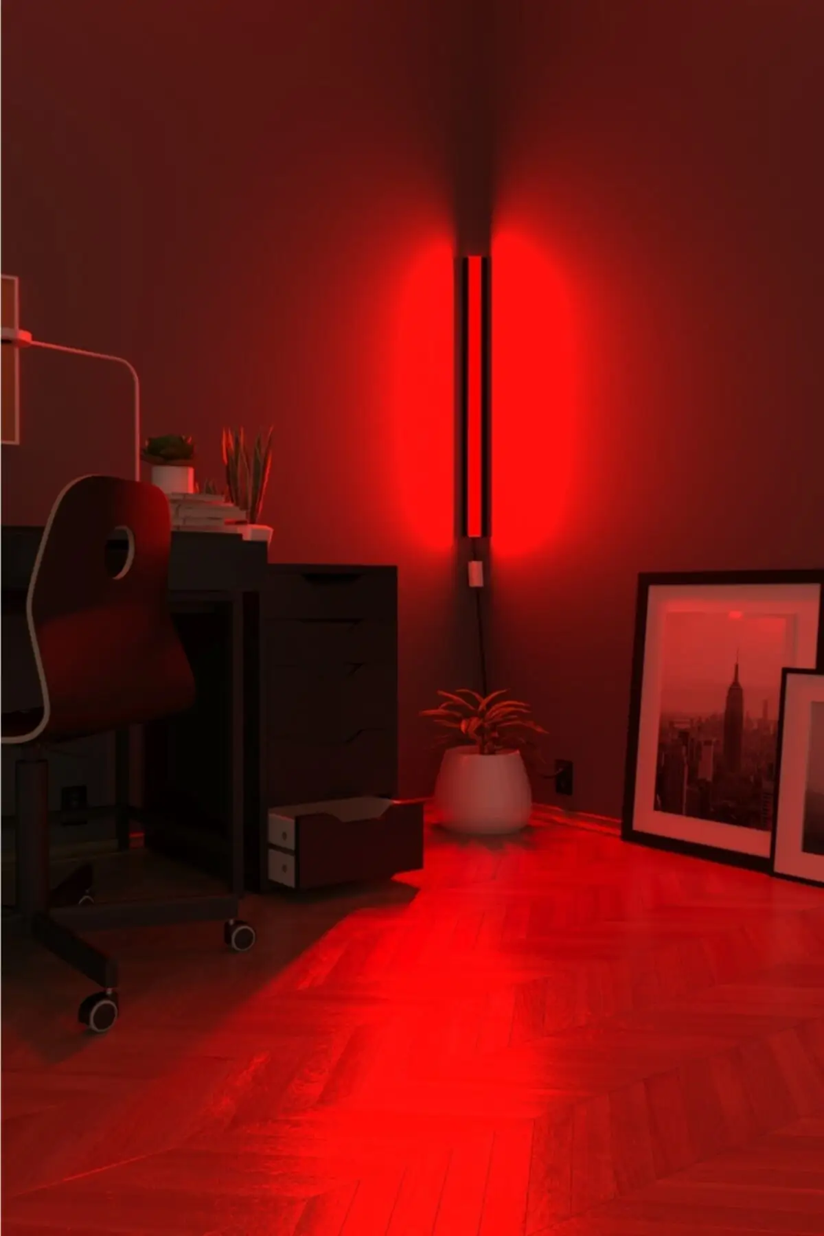 Lámpara Led Rgb de esquina con control remoto, candelabro de luz nocturna, decoración del hogar multifunción, modelo 2022trendmodel