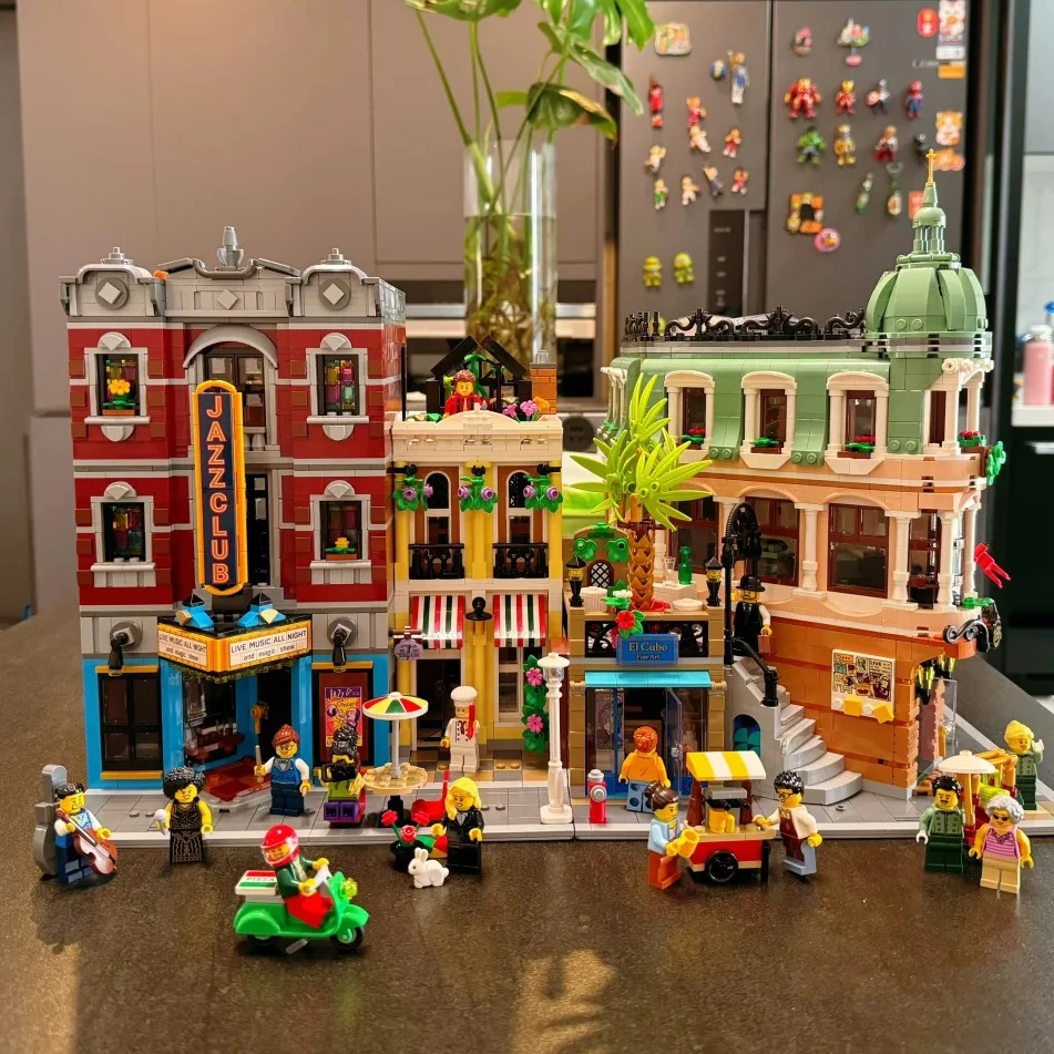 

Совместимые с City StreetView строительные блоки, подарок на день рождения, украшение для дома 10312 10297 1025 11370 75827