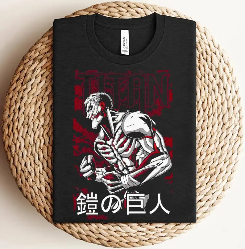 

Unisex Armored Titan Shirt, AOT Shirt, Best Anime Gifts For Loved Ones, Attack Titan Shirt