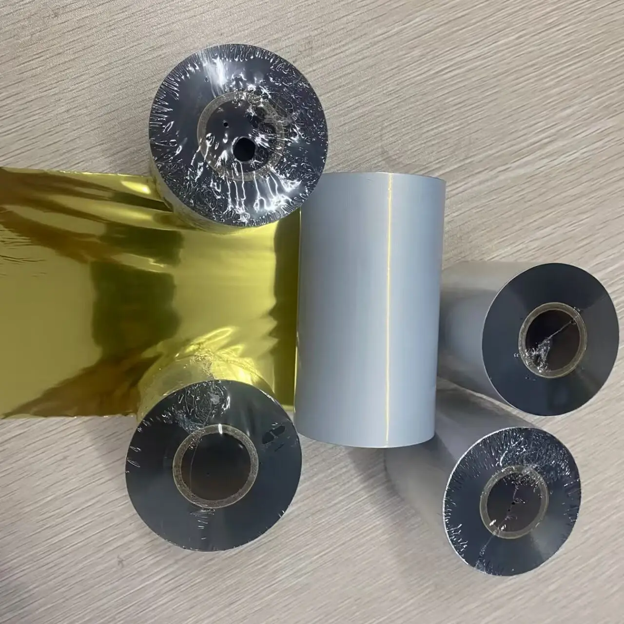 gold-silver-foil-ribbon-roll-50-110mmx300m-thermal-transfer-resin-ribbon-for-fabric-satin-ribbon-gift-bag-card-stamp