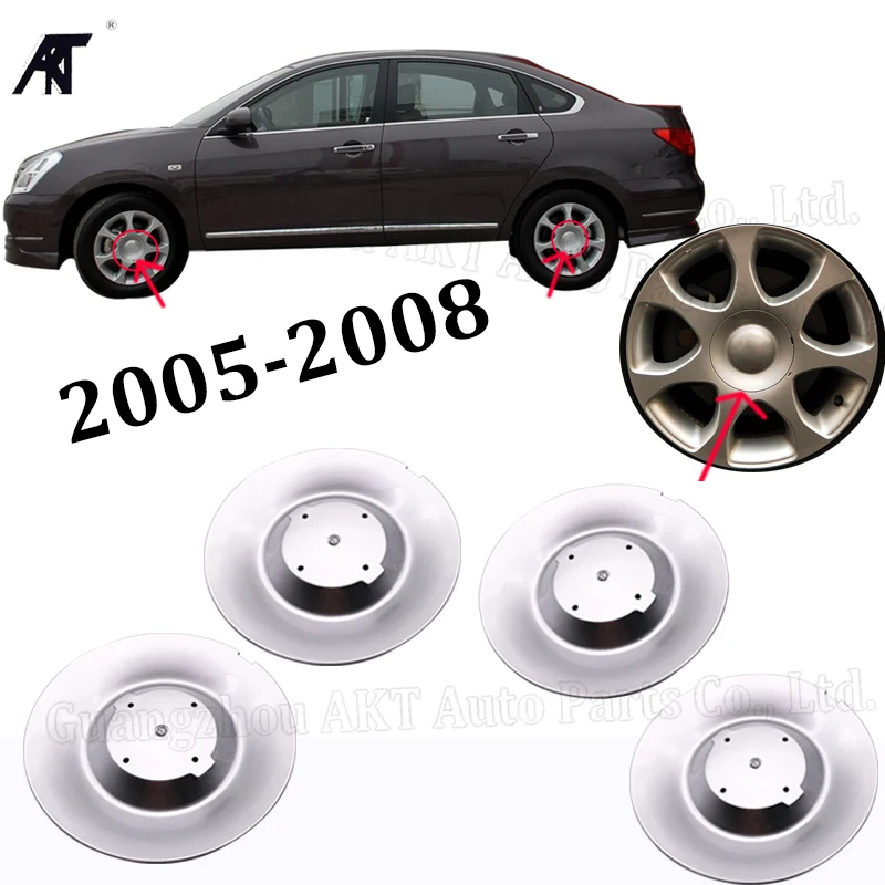 

Set of 4pcs WHEEL RIM CENTER CAPS For Nissan Sylphy 2005 2006 2007 2008 Hub cover